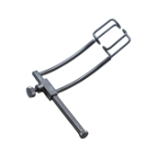 Murdoch Eye Speculum, Size 2, Lock Screw, Round Open-Wire Blades, Curved Slightly Upward, Blade Length 13mm, Spread 25mm, Overall Depth 1-3/4" (45mm) 1686632,11/2/6517,K1-5406